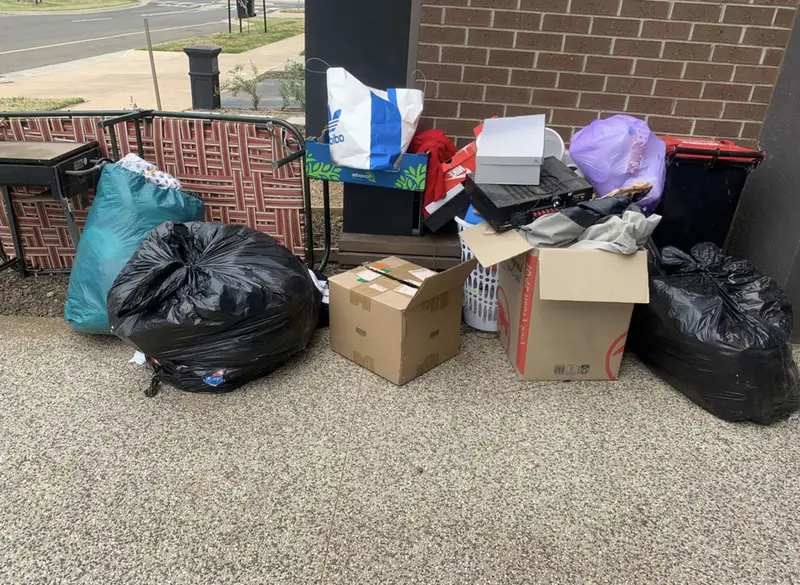 Items being delivered to donation center